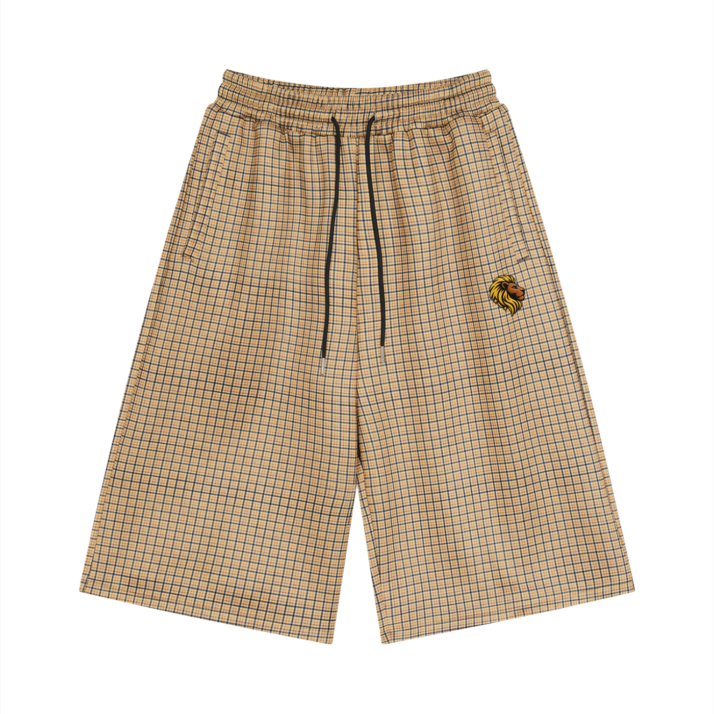 The One Plaid Drawstring Shorts