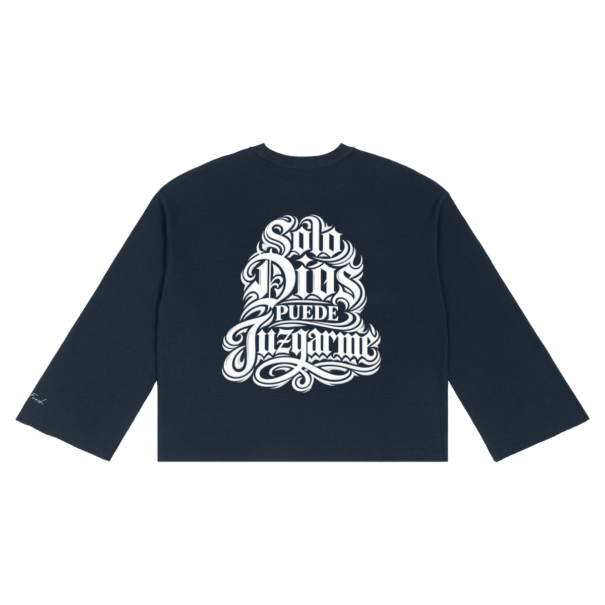 Only God Judge Me Camiseta Waffle Bordes sin Rematar