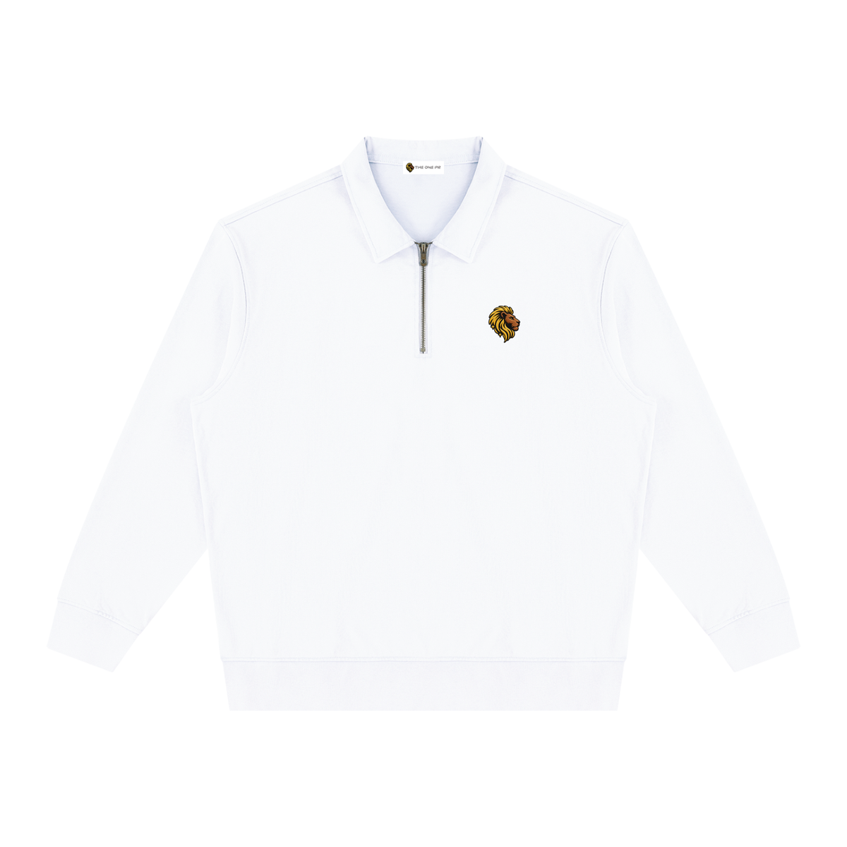 The One Sudadera Lavado Vintage con Cremallera de Cuarto
