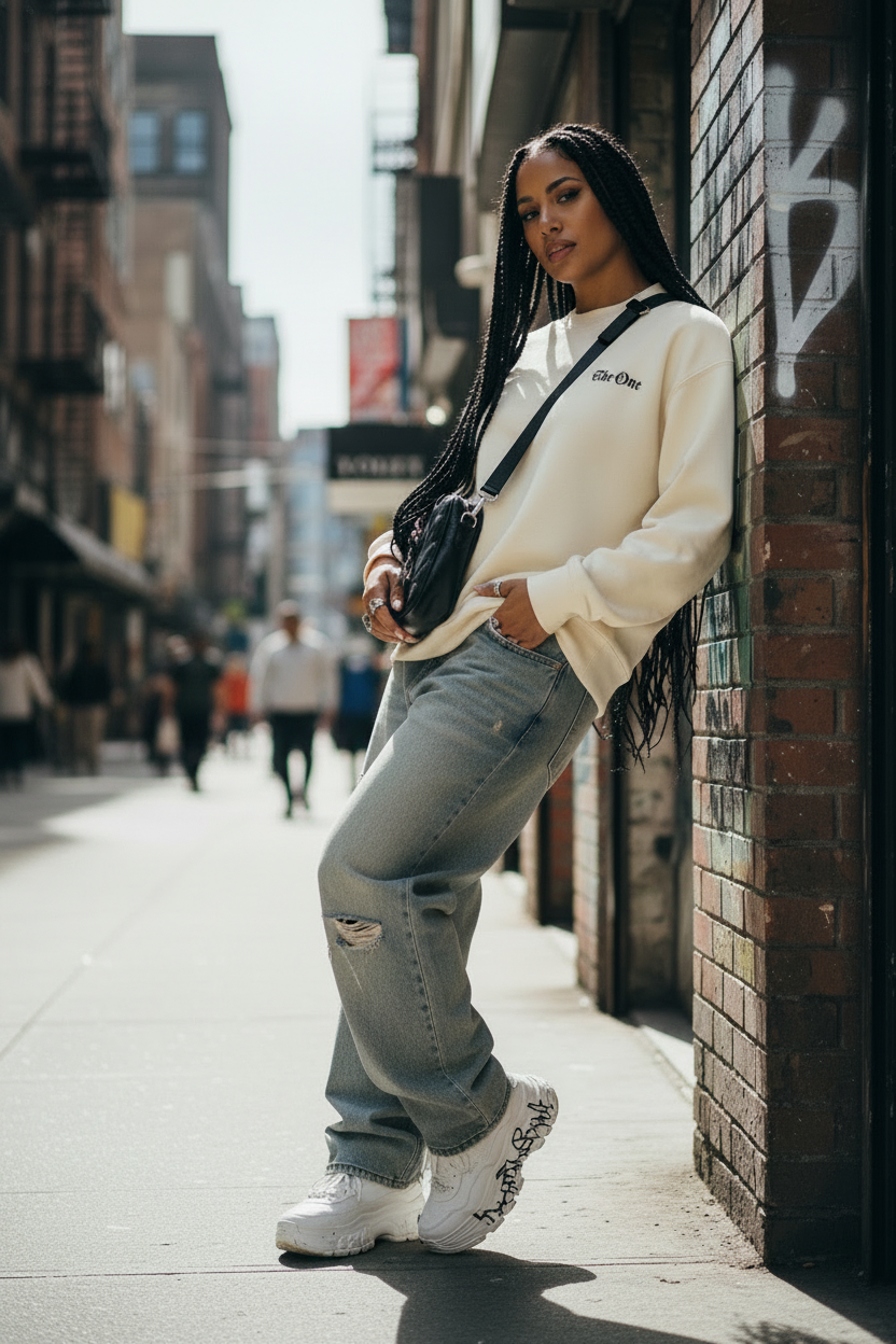 The One Knitted Oversize Sweatshirt