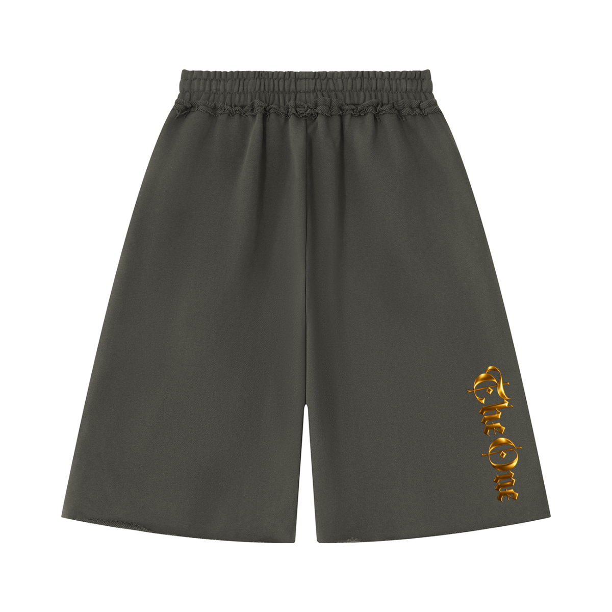 The One Pantalones Cortos Gruesos Bordes sin Rematar