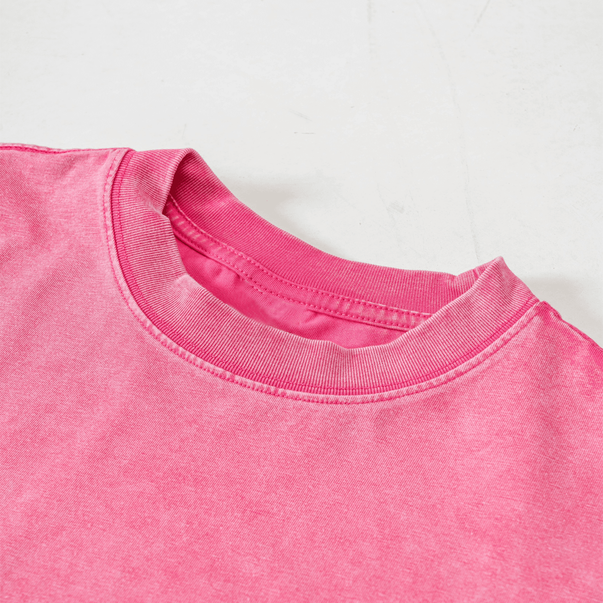 Heavyweight Washed Loose-Fit Cropped Crewneck T-Shirt