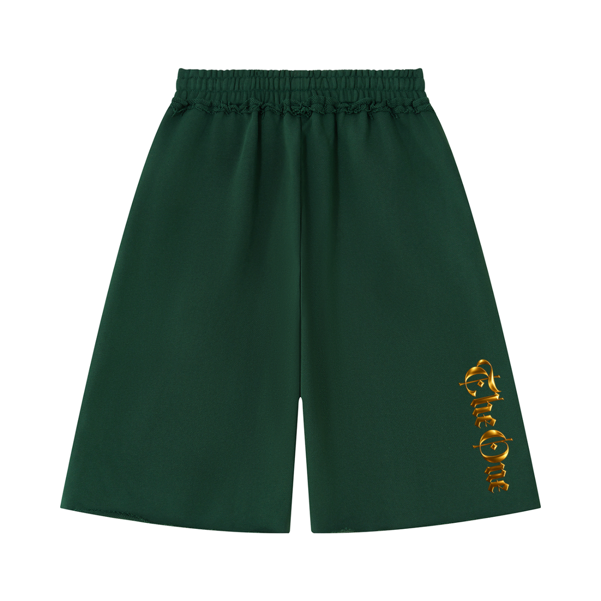 The One Pantalones Cortos Gruesos Bordes sin Rematar