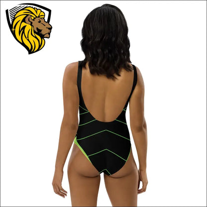 Black&Green One-Piece Swimsuit