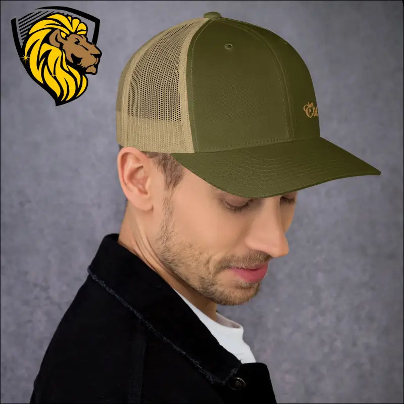 Black Baseball Cap with Gold The One Embroidery for a Bold Look