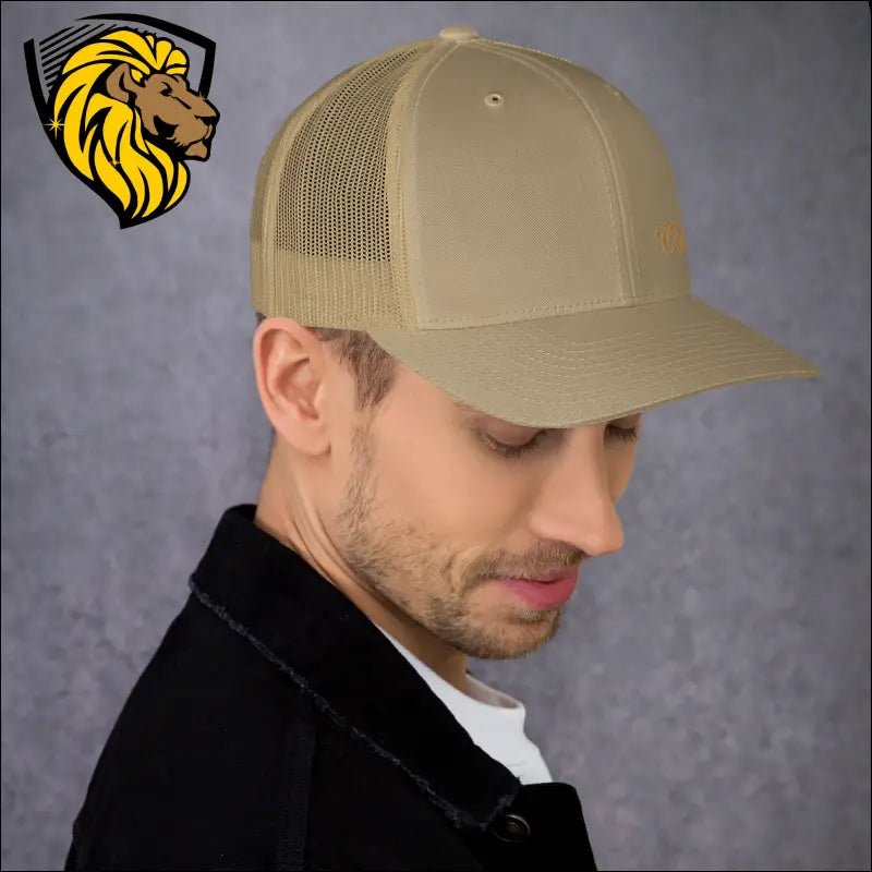 Black Baseball Cap with Gold The One Embroidery for a Bold Look