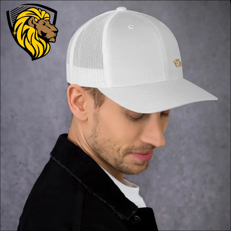 Black Baseball Cap with Gold The One Embroidery for a Bold Look