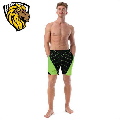 Black&Green Swim Trunk - 2XS