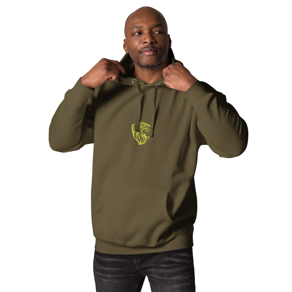Men's Olive Green Hoodie with Lion Logo | The One PR