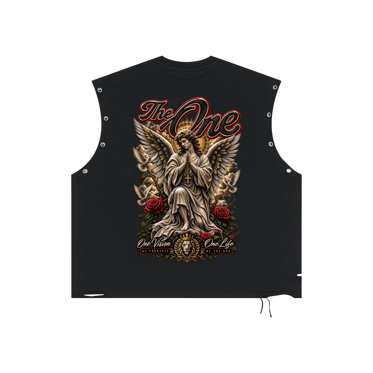 One Vision Camiseta sin Mangas con Ojales