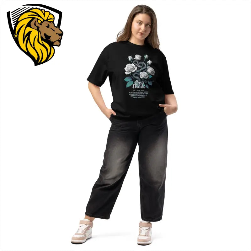 God Made Unisex Oversized heavyweight t-shirt The One PR God Made Oversized T-Shirt - Stylish & Comfortable Wear The One PR