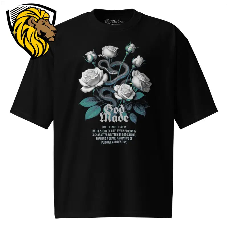 God Made Unisex Oversized heavyweight t-shirt The One PR God Made Oversized T-Shirt - Stylish & Comfortable Wear The One PR