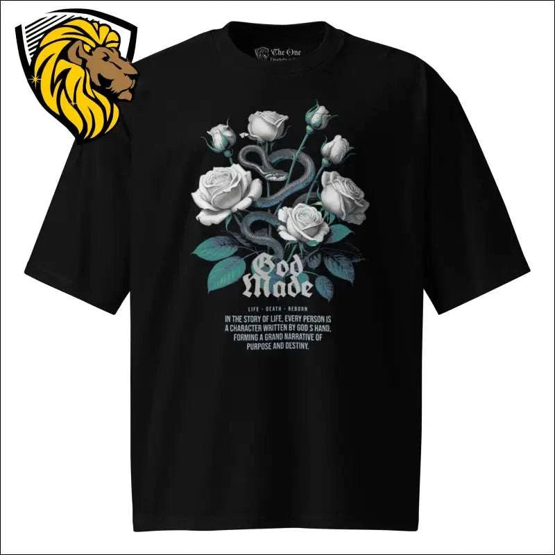 God Made T-Shirt - Oversized Unisex Tee | The One PR | Christian Apparel