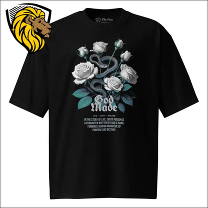 God Made Unisex Oversized heavyweight t-shirt The One PR God Made Oversized T-Shirt - Stylish & Comfortable Wear The One PR