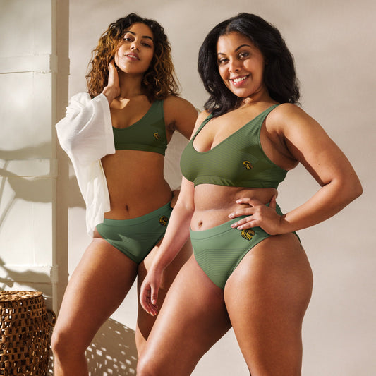 Green high-waisted bikini Stylish Green High-Waisted Bikini | Plus Size Collection by The One PR The One PR
