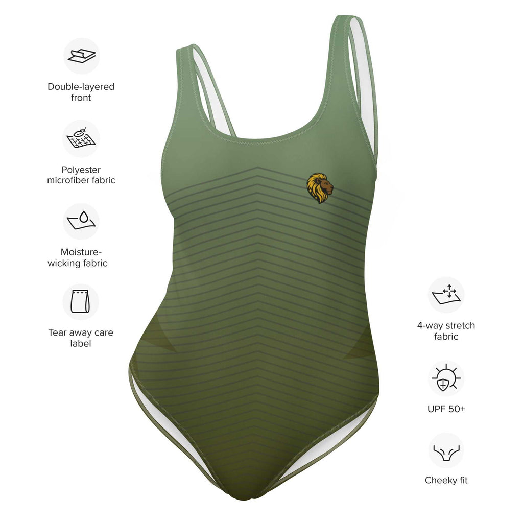 Green One-Piece Swimsuit The One PR Chlorine-Resistant Green One-Piece Swimsuit for All Sizes The One PR