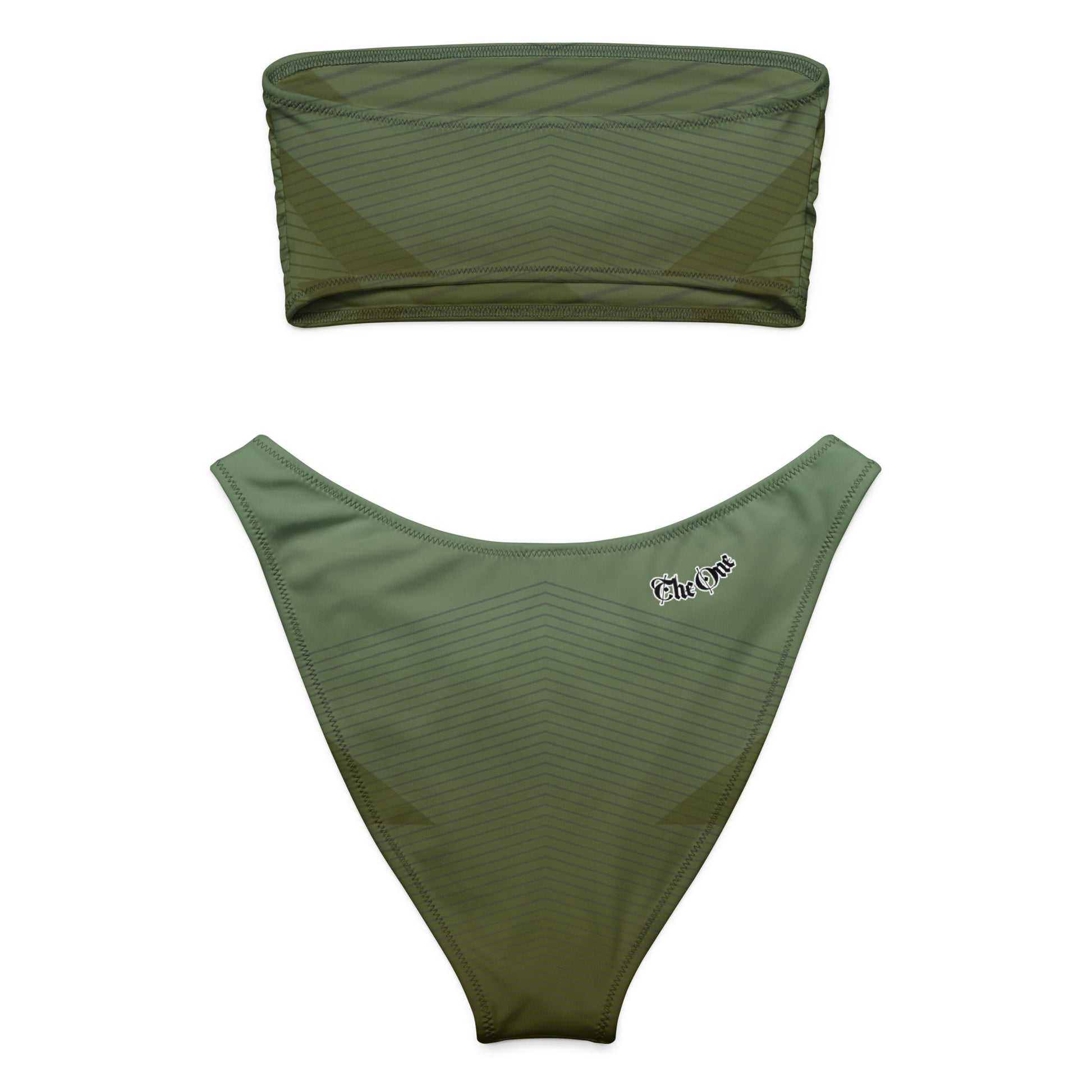 Green Strapless bikini The One PR Plus Size Green Strapless Bikini - High Leg Cut Design The One PR