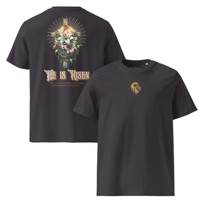 HE is Risen Tshirt The One PR HE is Risen T-Shirt - Organic, Medium Fit, Thoughtfully Made The One PR