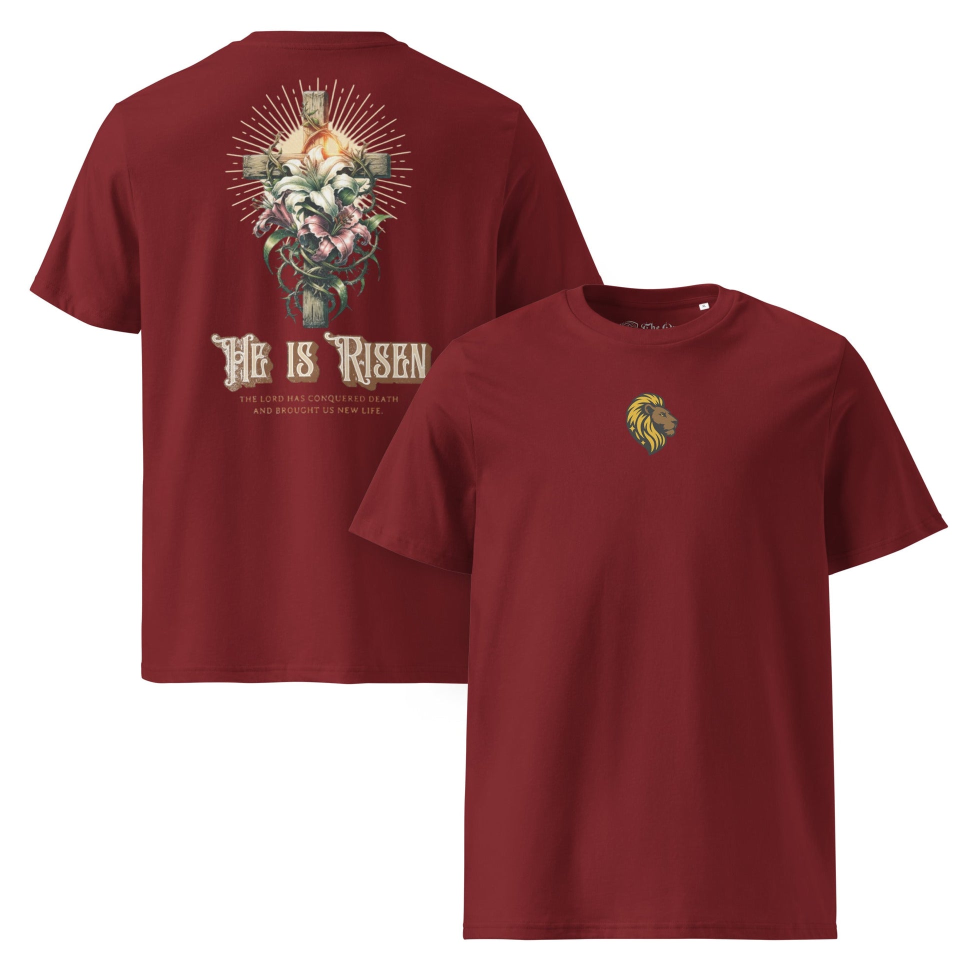 HE is Risen Tshirt The One PR HE is Risen T-Shirt - Organic, Medium Fit, Thoughtfully Made The One PR