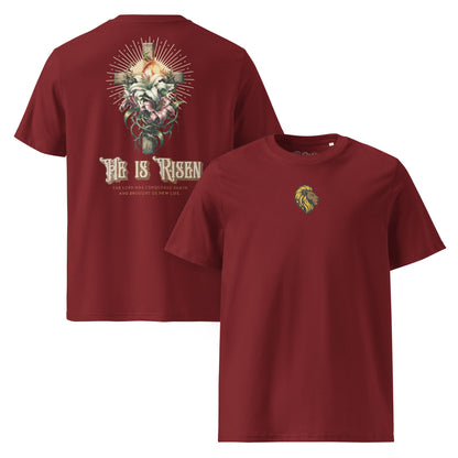 HE is Risen Tshirt The One PR HE is Risen T-Shirt - Organic, Medium Fit, Thoughtfully Made The One PR