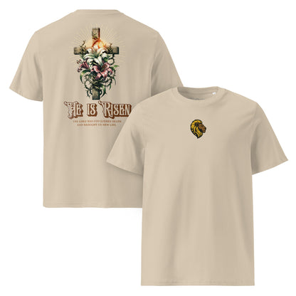 HE is Risen Tshirt The One PR HE is Risen T-Shirt - Organic, Medium Fit, Thoughtfully Made The One PR