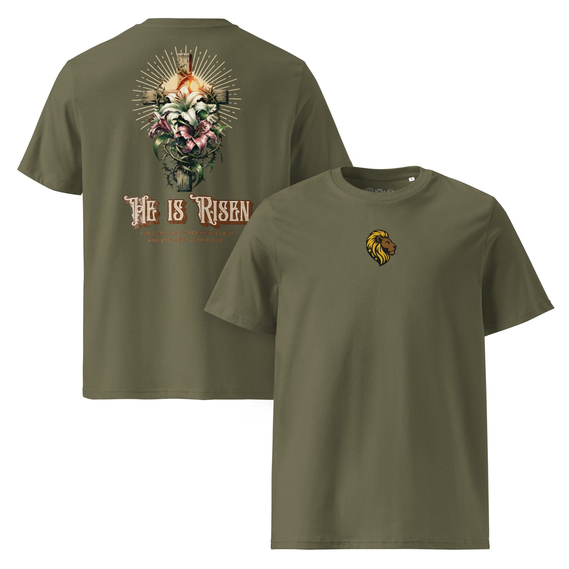 HE is Risen Tshirt The One PR HE is Risen T-Shirt - Organic, Medium Fit, Thoughtfully Made The One PR