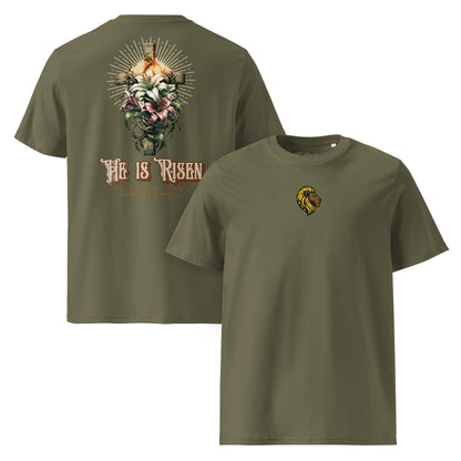 HE is Risen Tshirt The One PR HE is Risen T-Shirt - Organic, Medium Fit, Thoughtfully Made The One PR