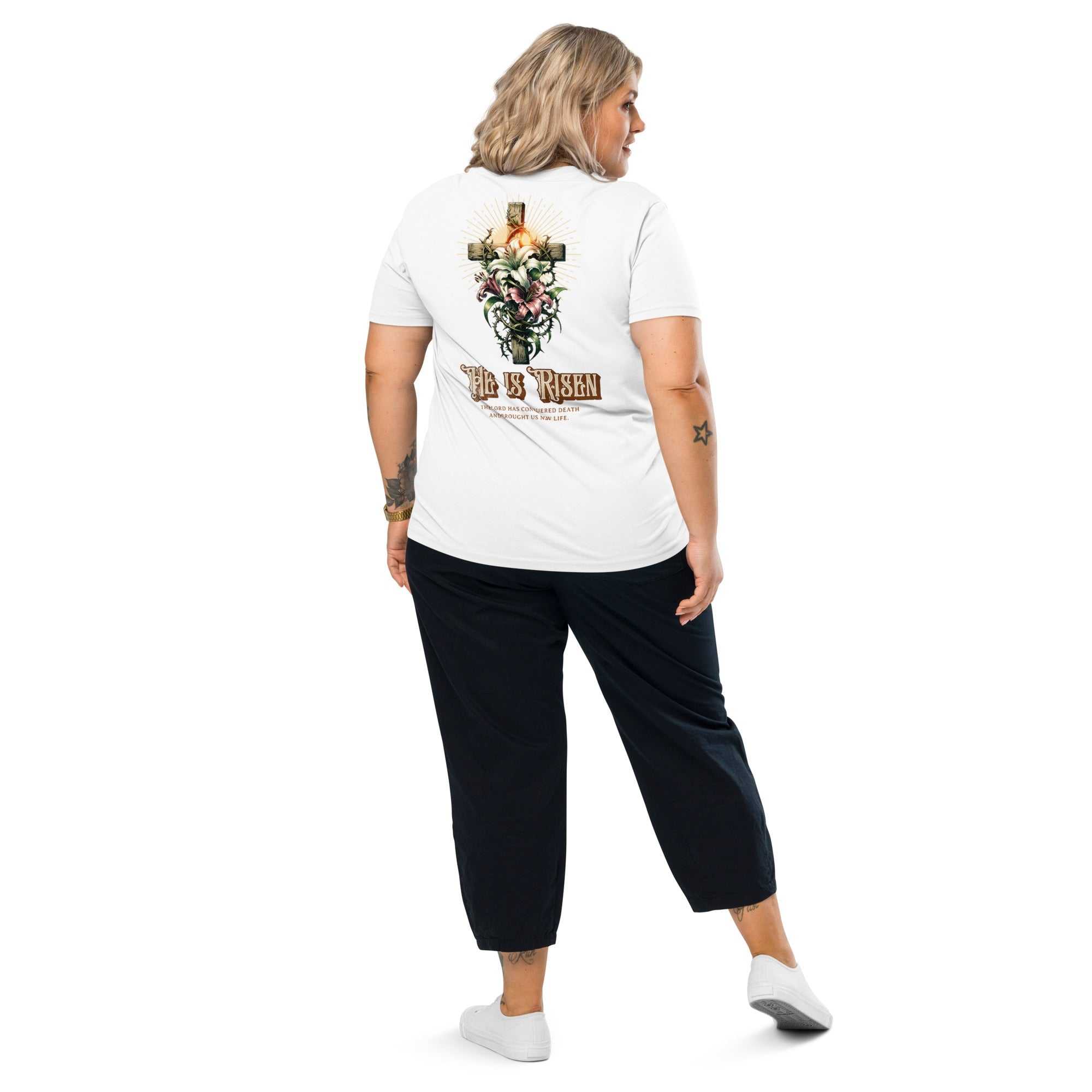 He is Risen organic cotton t-shirt High-Quality Eco T-Shirt "He is Risen" - The One PR Collection The One PR