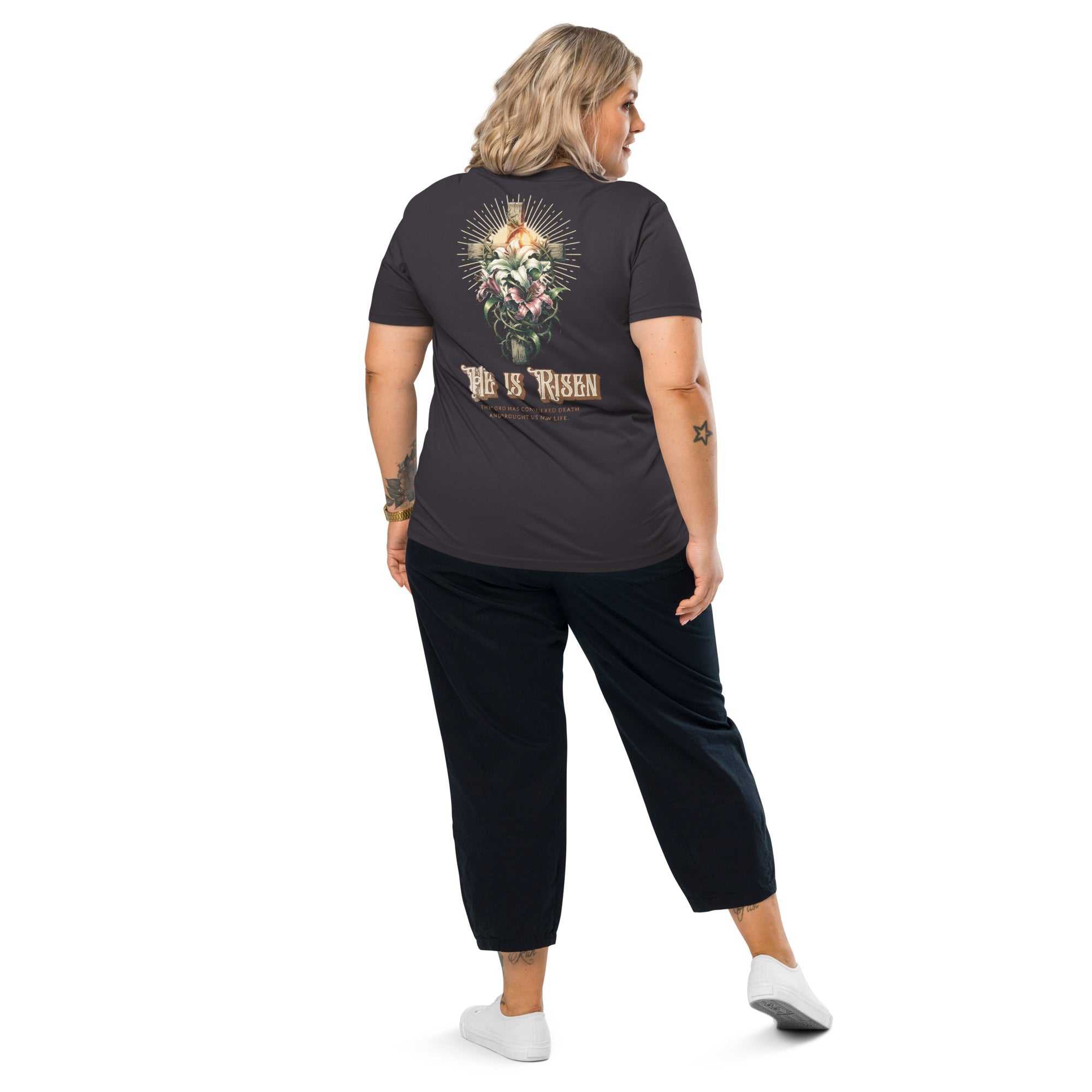 He Is Risen T-Shirt: Christian Easter Apparel by The One PR - Religious Tee, Easter Gift