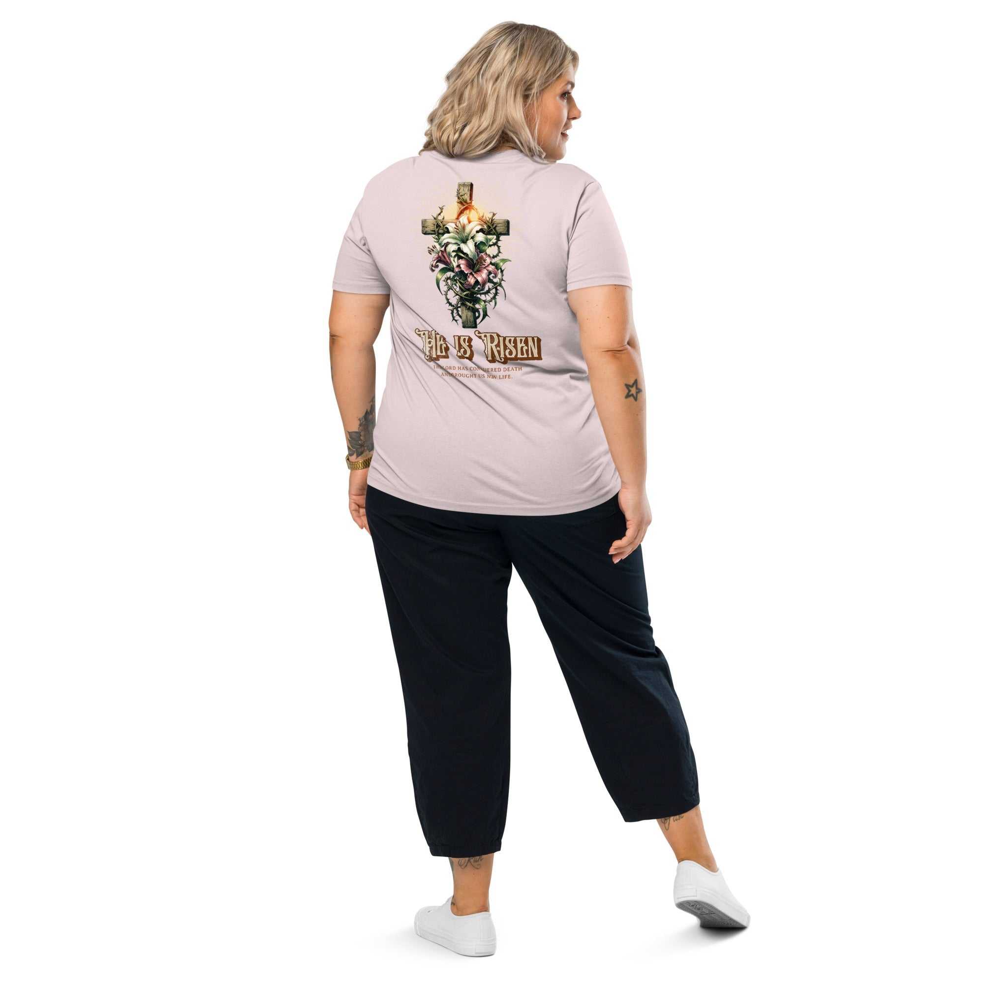 He is Risen organic cotton t-shirt High-Quality Eco T-Shirt "He is Risen" - The One PR Collection The One PR