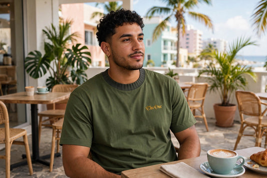 Modelo usando The One Boxy T-Shirt