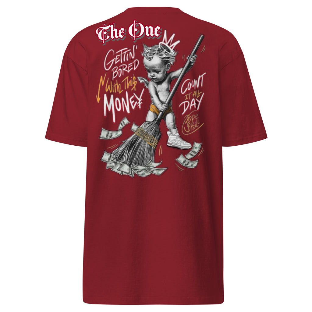 Money Angel T-shirt: "The One" Premium Heavyweight Tee, Unique Design