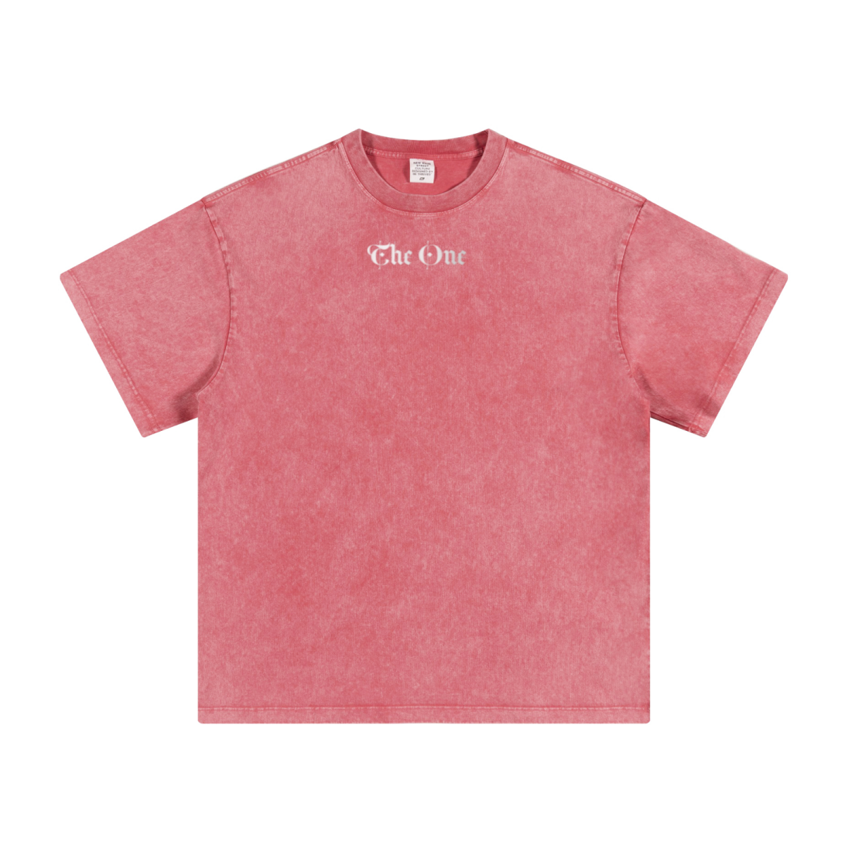 260GSM Men's Heavyweight Batik-Dyed Oversized T-Shirt Sakura Pink