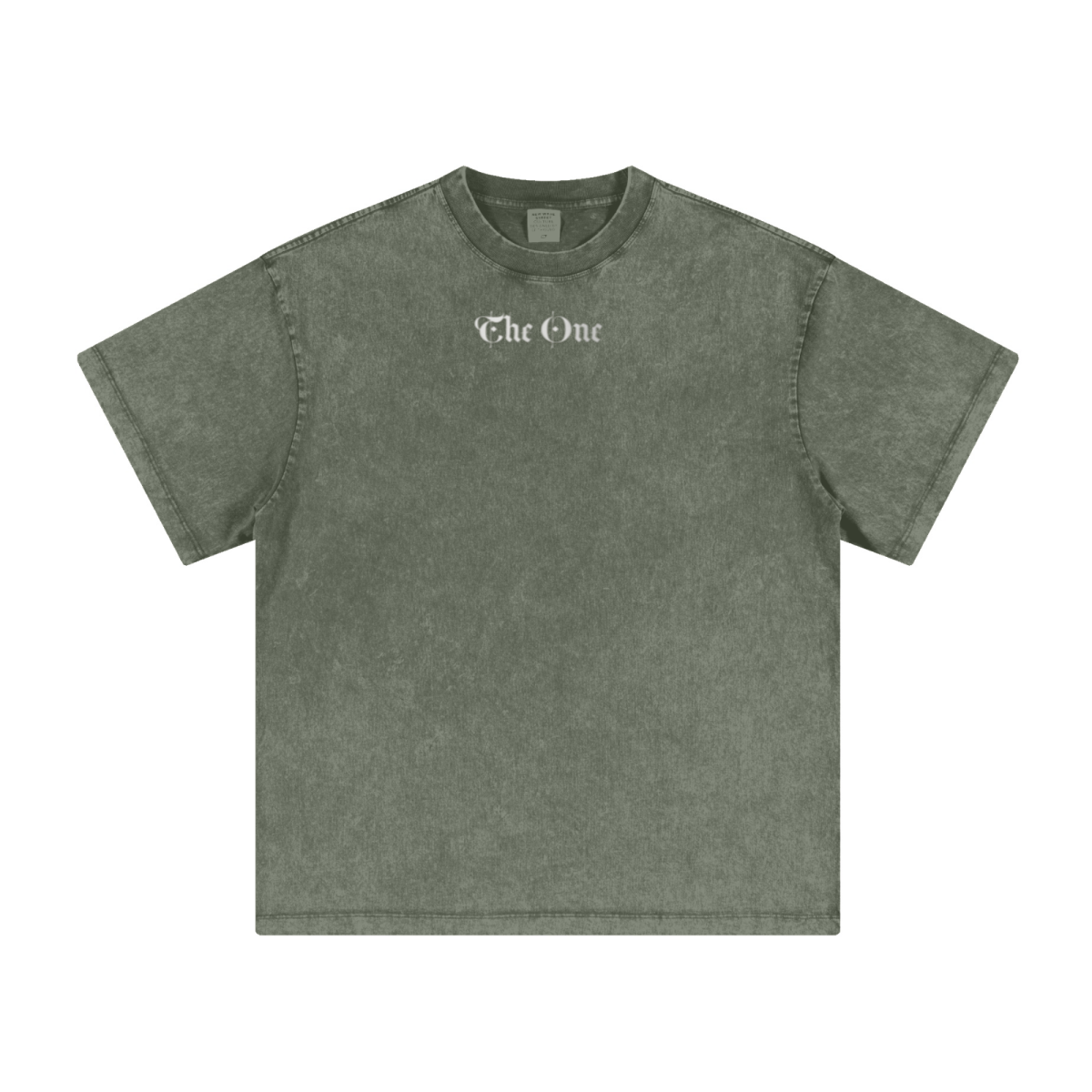 260GSM Men's Heavyweight Batik-Dyed Oversized T-Shirt Green