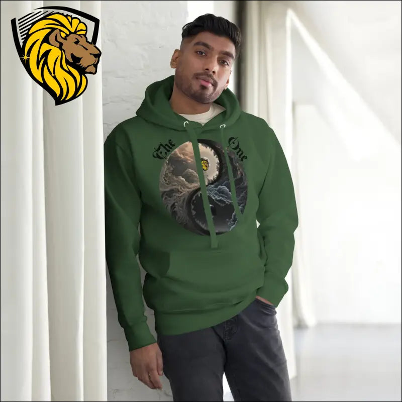 Somos Obscurudad y Luz Hoodie - Forest Green / S