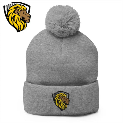 The One Pom-Pom Beanie - Heather Grey