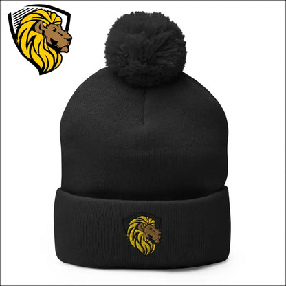 The One Pom-Pom Beanie - Black