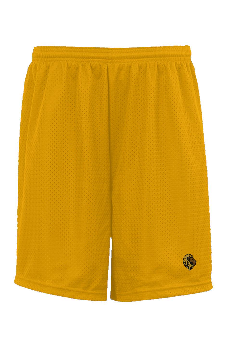 Gold Mesh Shorts - Athletic & Comfortable | The One PR - Breathable, Lightweight, Sports, Workout, Casual Wear