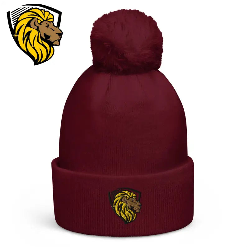 The One Classic Pom pom beanie - Burgundy