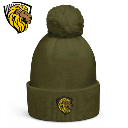 The One Classic Pom pom beanie - Moss Green