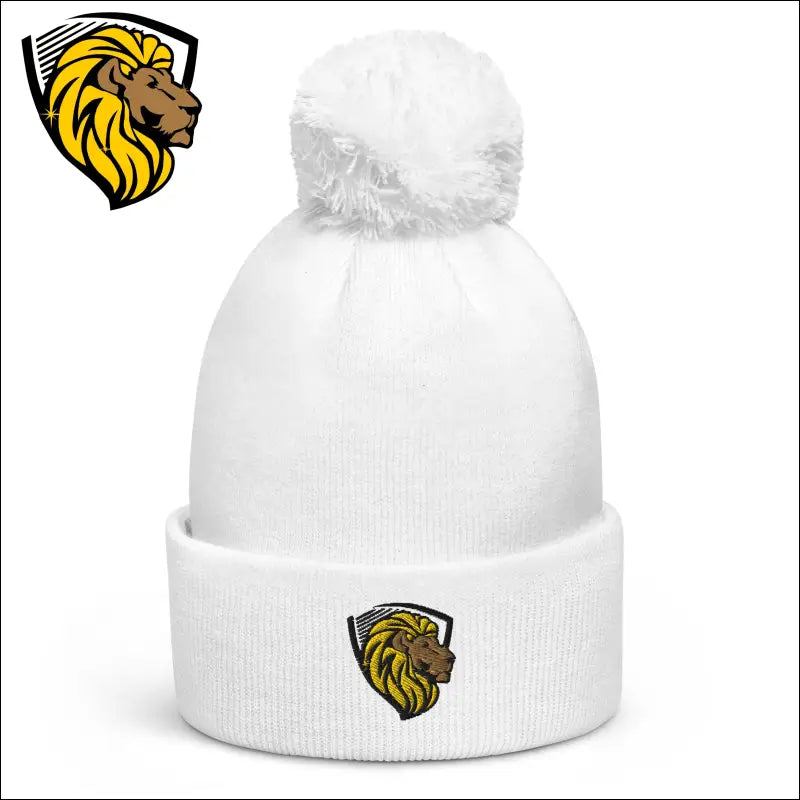 The One Classic Pom pom beanie - White