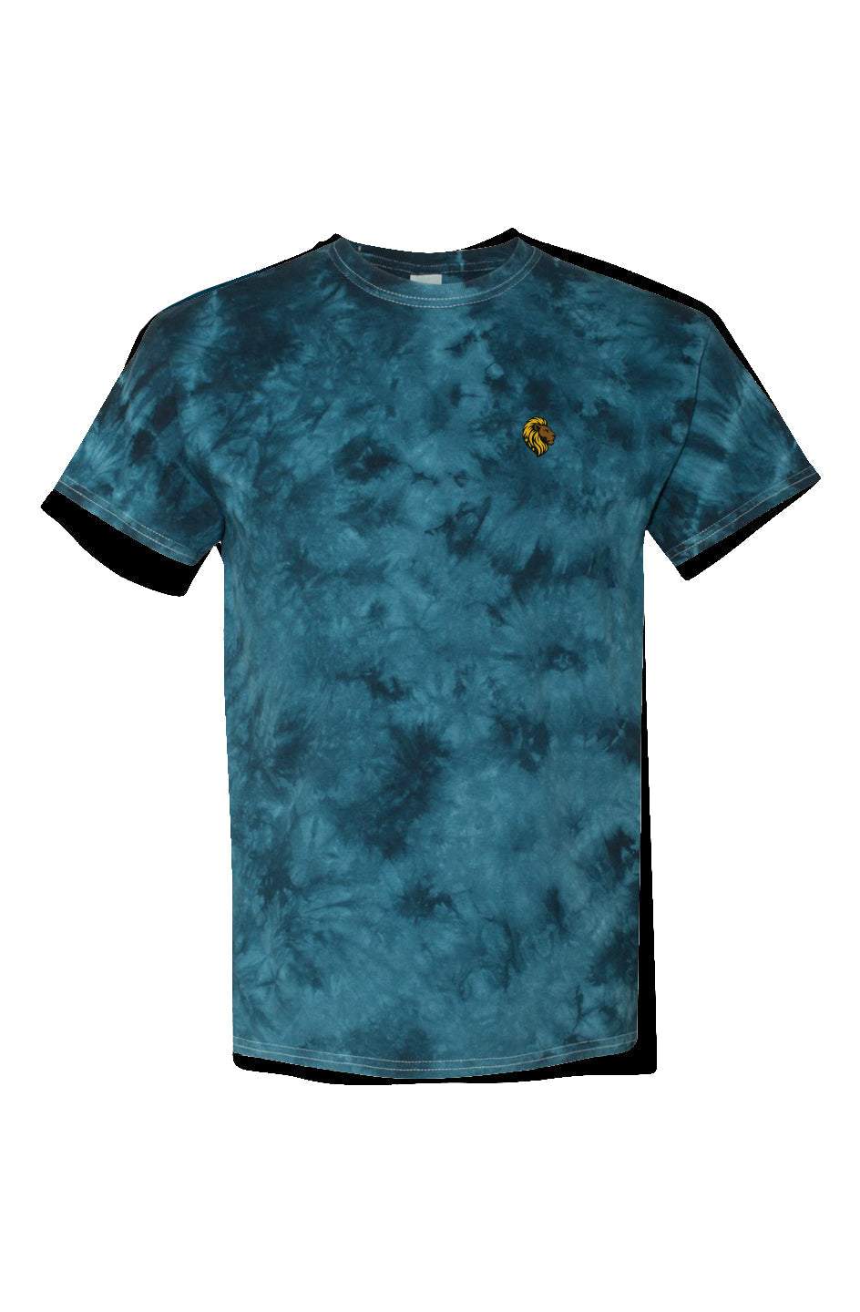 The One Crystal Wash T-Shirt blue unique tie-dye heavyweight cotton eco-friendly tee