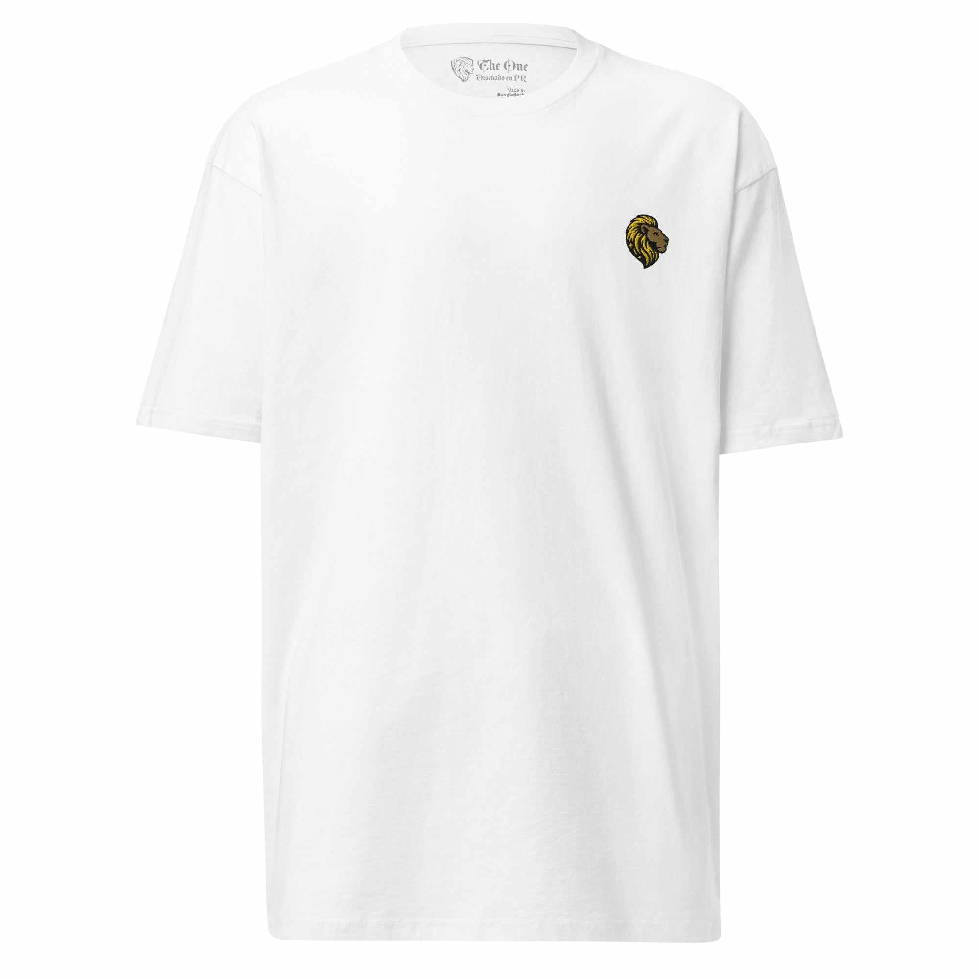 The One PR White T-Shirt with Lion Logo | Premium Quality Comfort