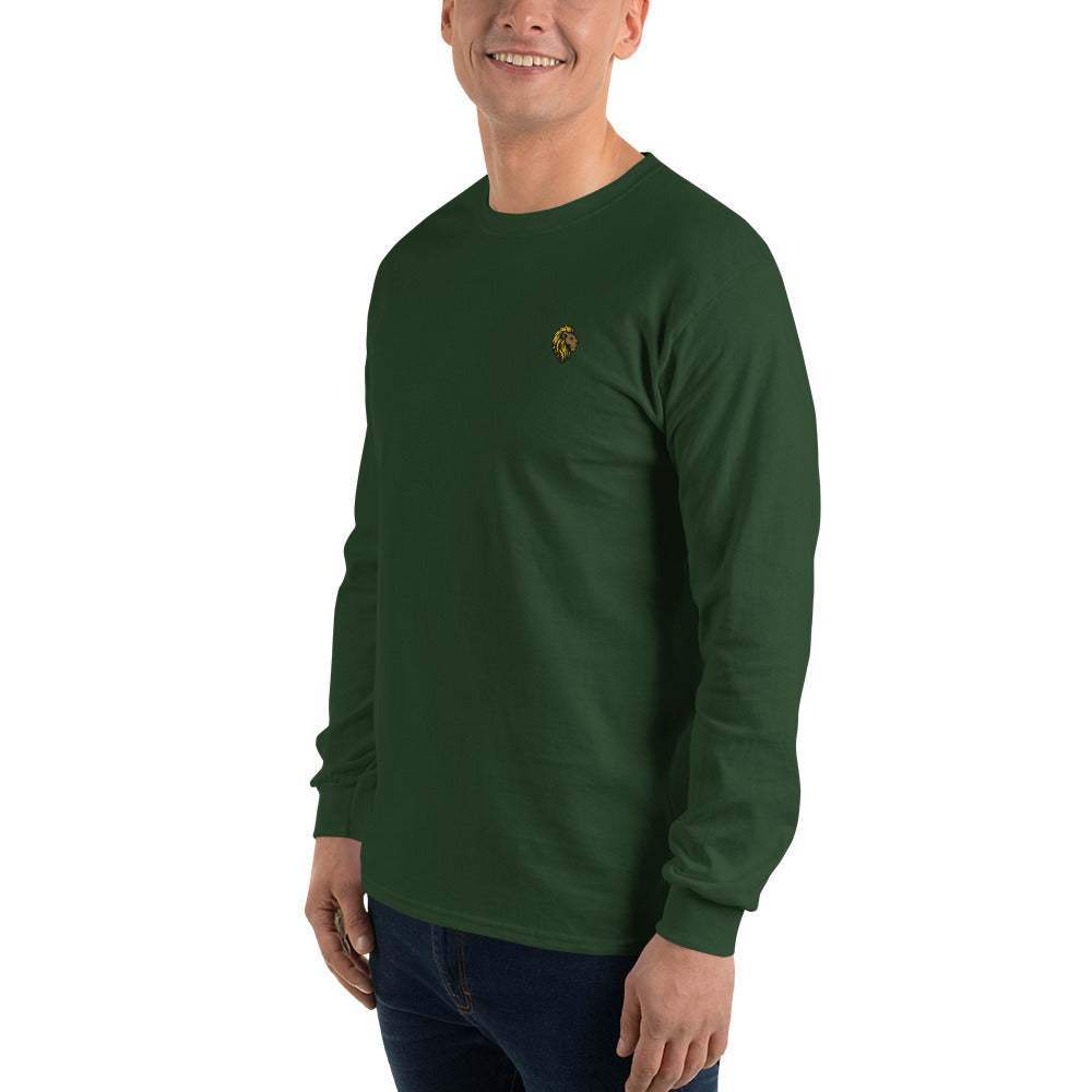 Forest Green Long Sleeve Shirt - Lion Logo - The One PR - Men's Fashion