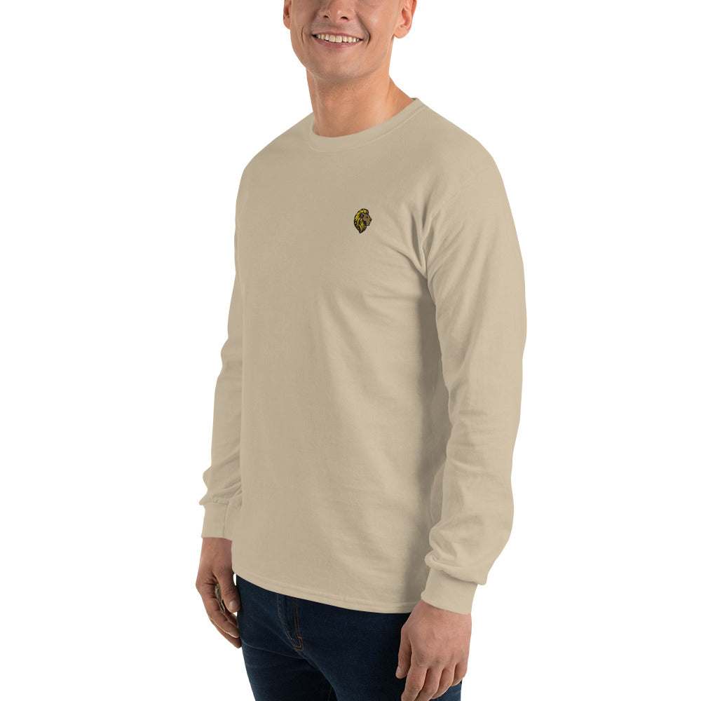 The One PR Long Sleeve Shirt: Men's Casual Embroidered Logo Top