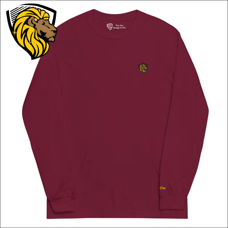 The One Long Sleeve Shirt - Maroon / S