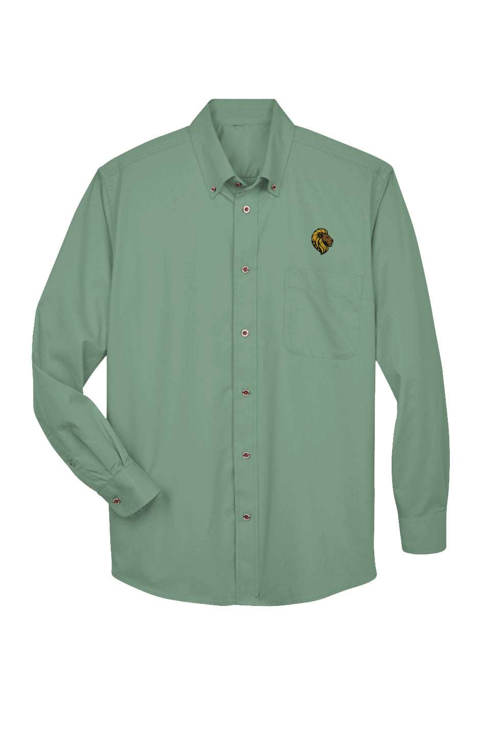 Men's Long Sleeve Button Down Twill Shirt | The One PR | Embroidered Logo Workwear Casual Style