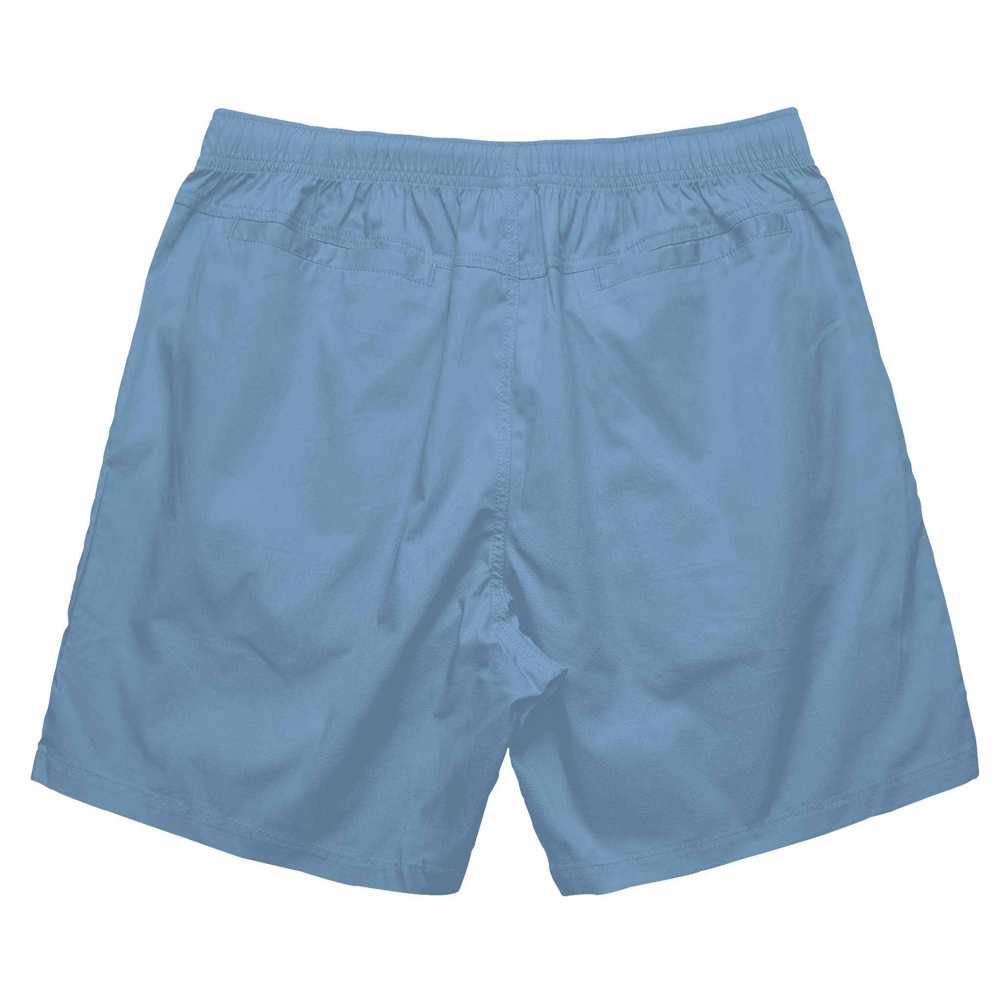The One PR Men's Blue Short Shorts: Swim Trunks, Elastic Waistband, Casual Summer Style