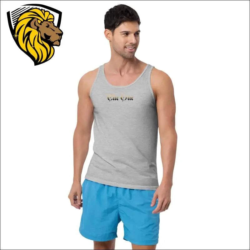 The One PR Men's Tank Top: Cotton Sleeveless Shirt - Puerto Rico Design
