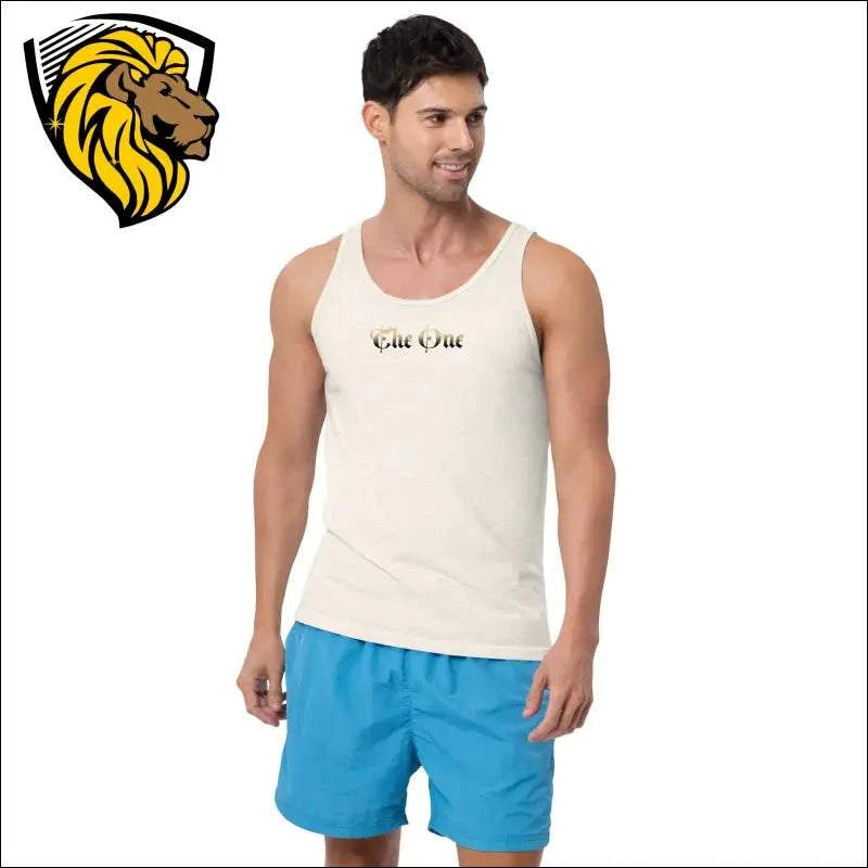The One PR Men's Tank Top: Premium Cotton, Designed in Puerto Rico - Shop Now!